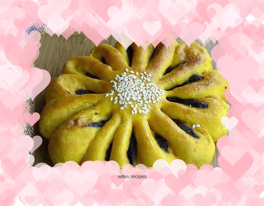 Pumpkin, Date and Chrysanthemum Bread