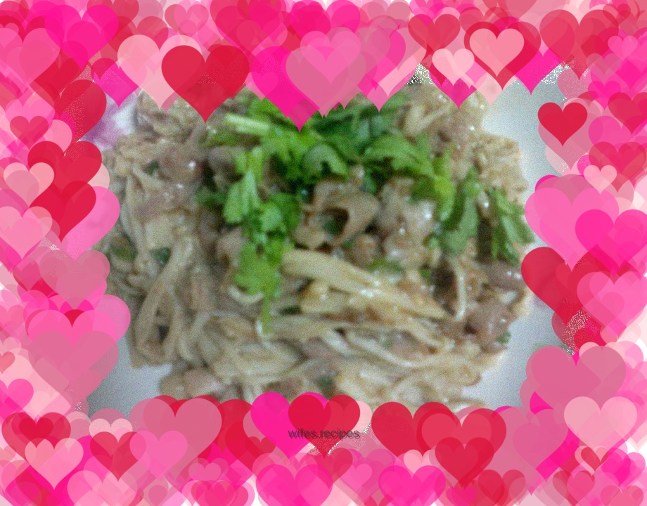 Sautéed Golden Needle Fat Beef