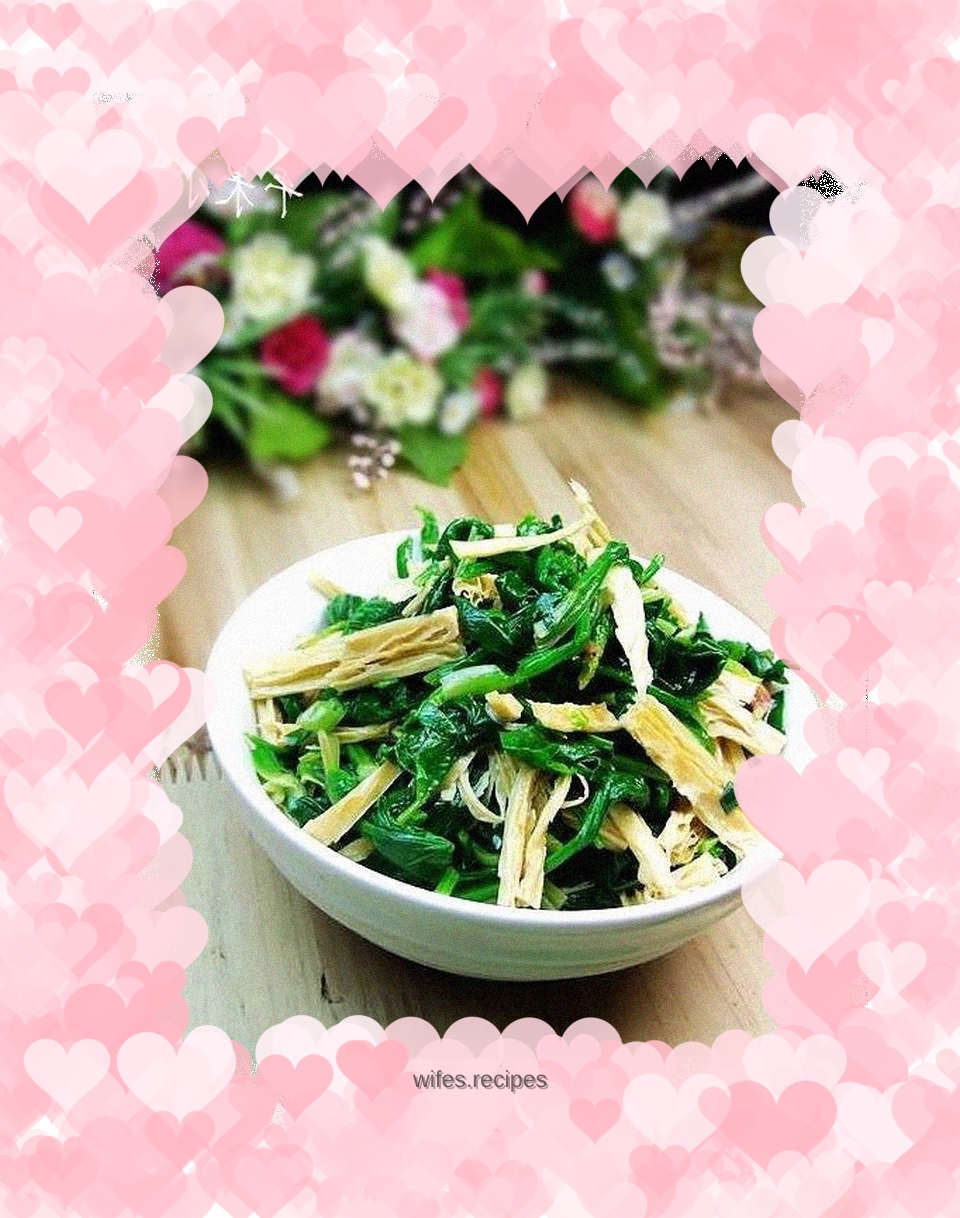 Bean curd and spinach