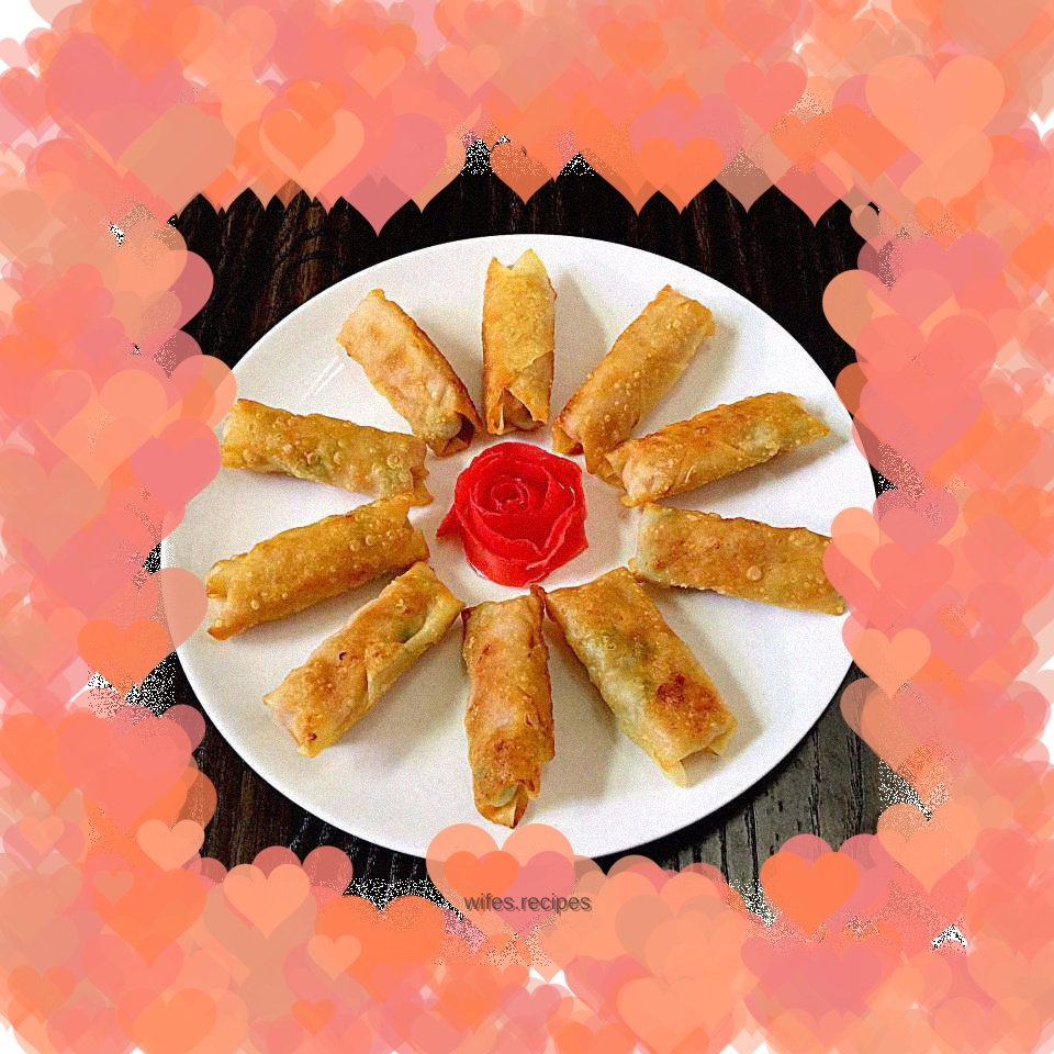 Pan-fried wonton skin potato spring rolls