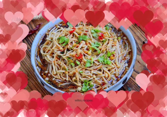 Cold Enoki Mushrooms