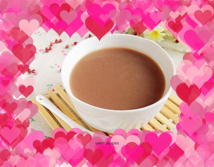 Sweet potato and red bean rice cereal