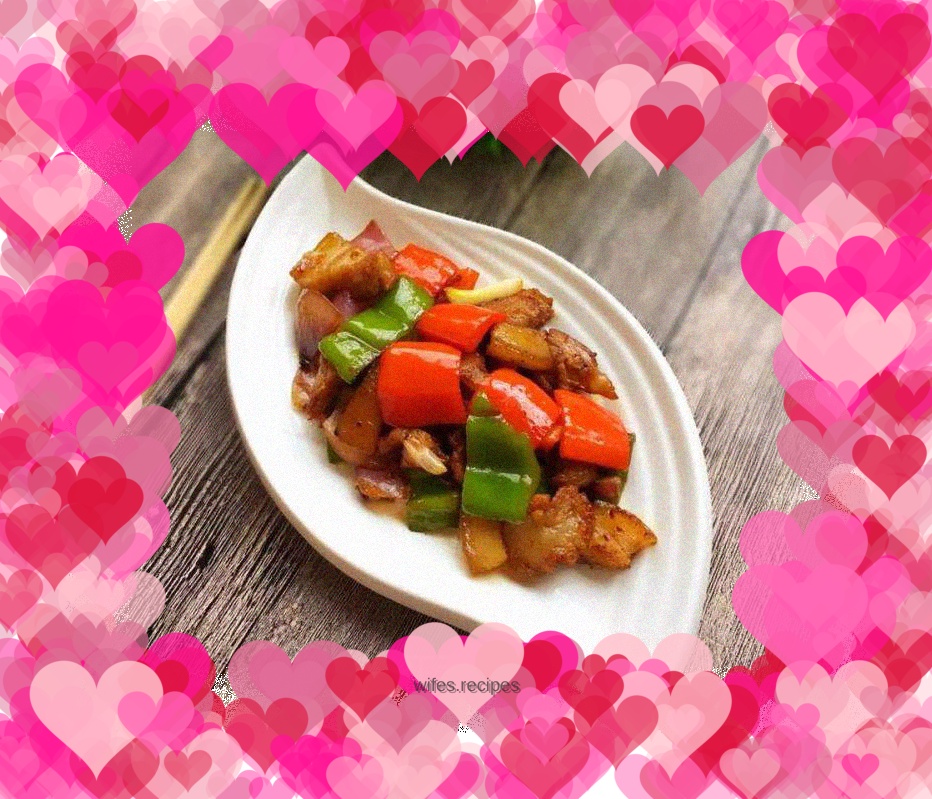 【Shandong】Stir-fried Twice-cooked Pork with Colorful Peppers