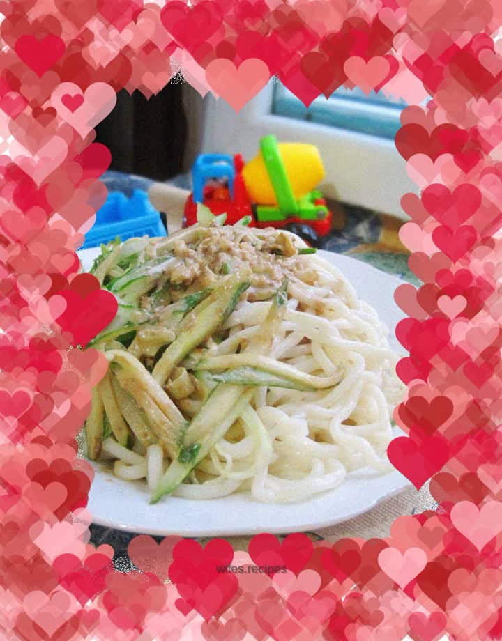 Cold Cucumber Noodles with Sesame Sauce