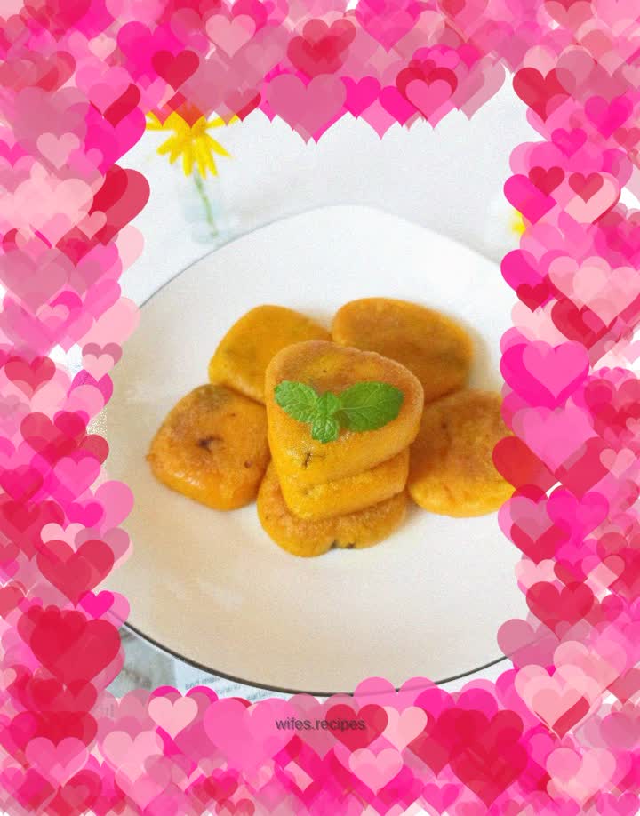 Super delicious pumpkin purple rice cake