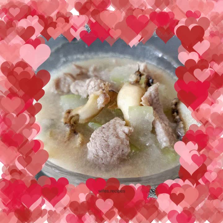 Sliced meat, abalone and winter melon soup