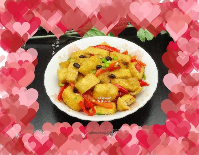 Braised tofu with black bean sauce