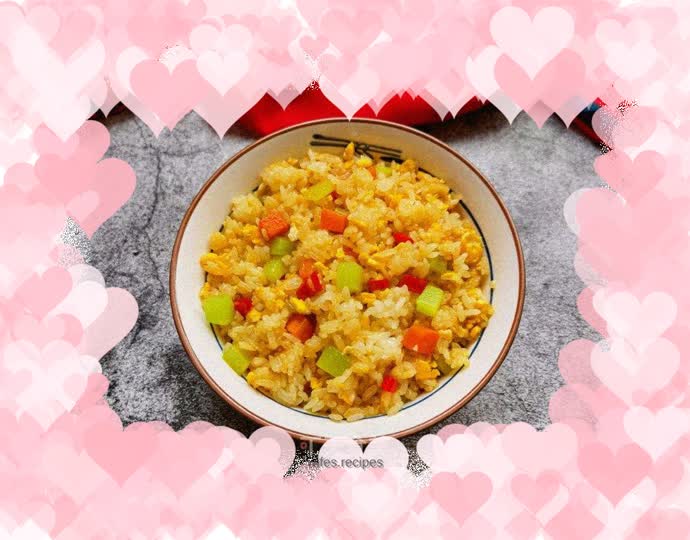 Carrot, Lettuce, Egg Fried Rice