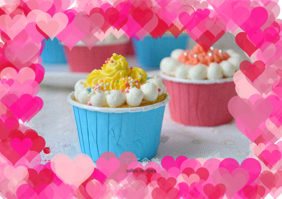 Sponge Cup Decorated Cake