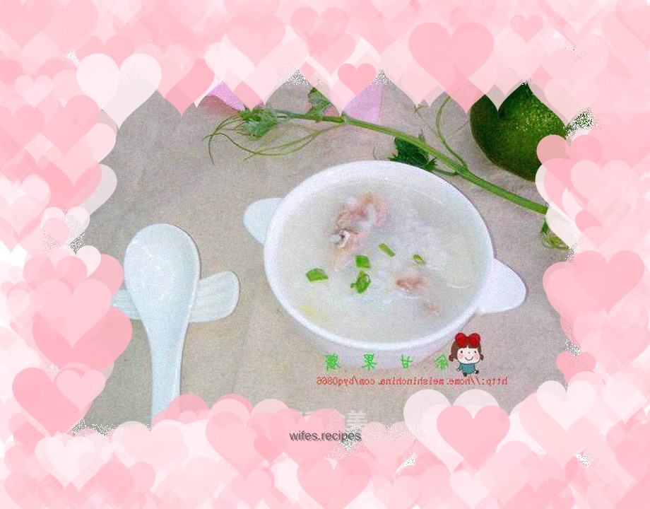 Poria, yam and pork ribs porridge