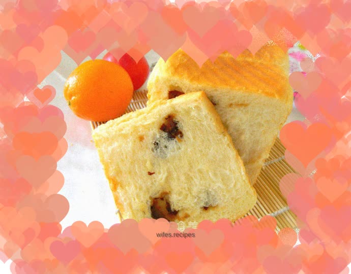 Milk and red date toast