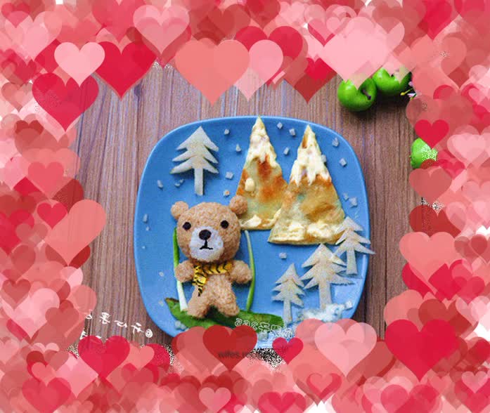 In the middle of summer, make a plate that makes the eyes cool