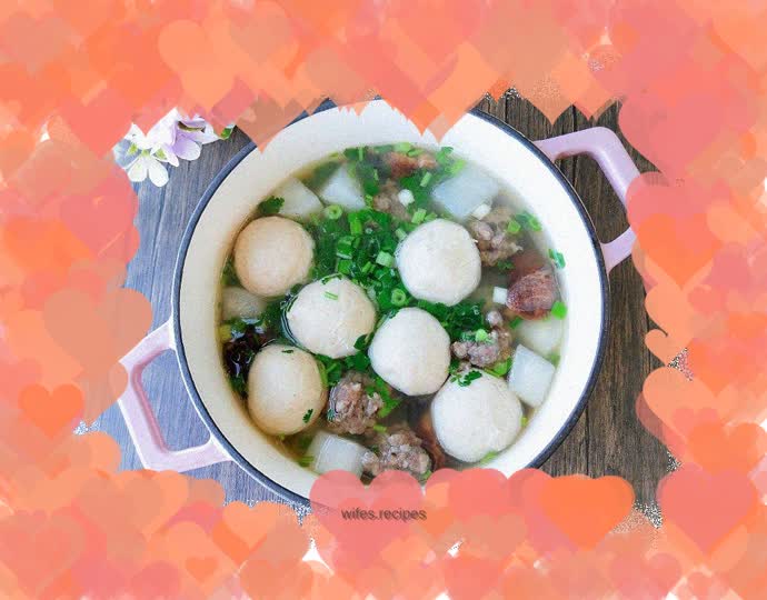 Double pill radish soup