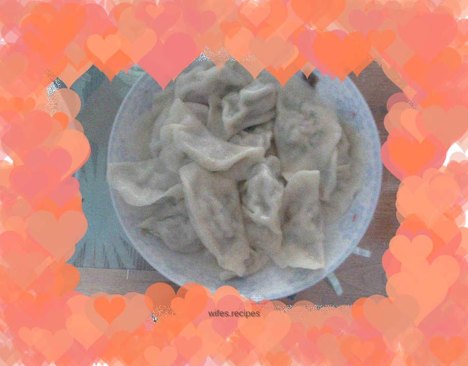 Pot-belly leek and pork dumplings