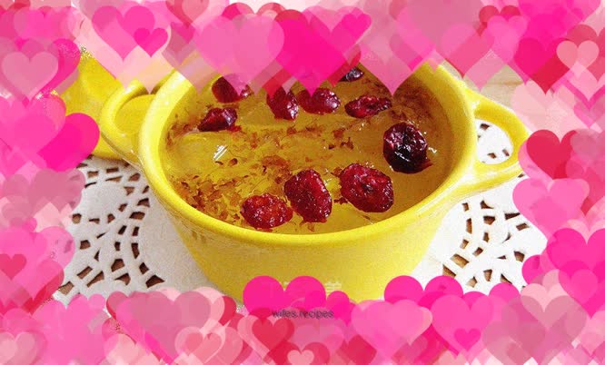 Cranberry Burnt grass jelly