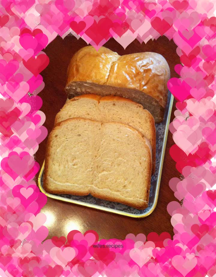 Soy milk vegetarian white bread