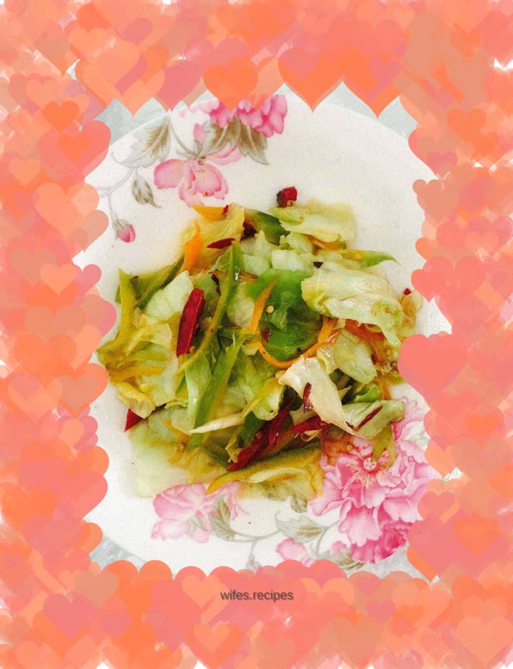 Hand-shredded cabbage