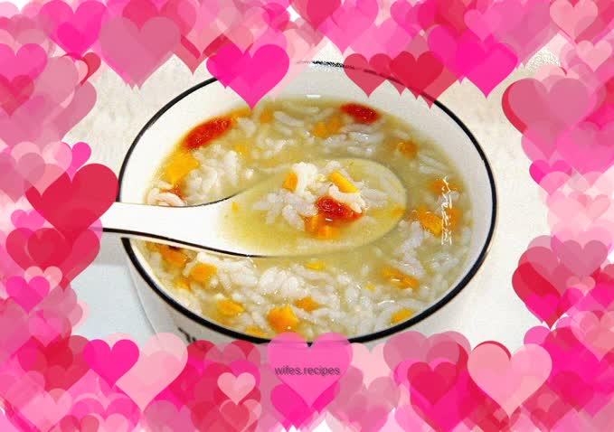 Pumpkin and wolfberry multi-grain rice porridge