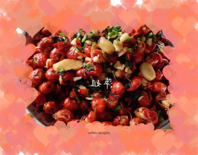 Red beer shrimp tails