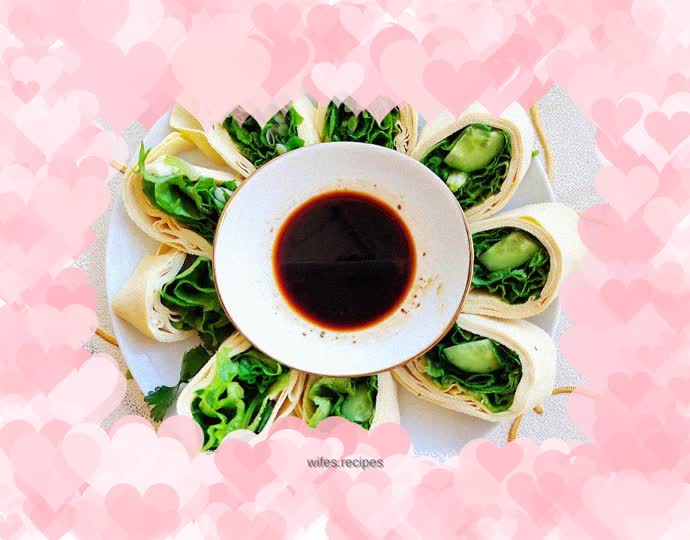 Vegetarian dry tofu rolls