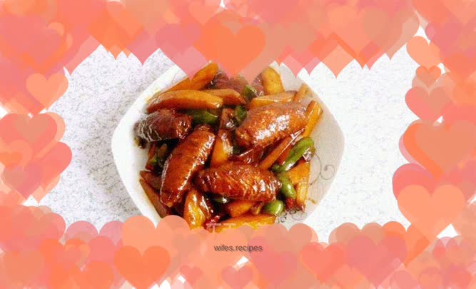 Grilled Potatoes with Wings