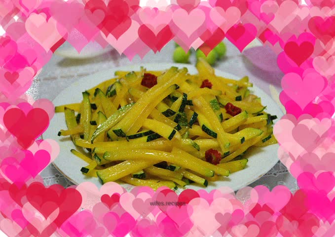 Stir-fried pumpkin shreds