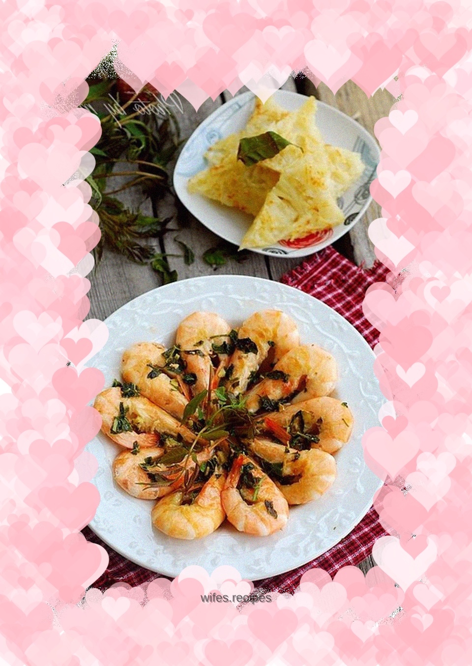 Chun head prawns (with potato pancakes)