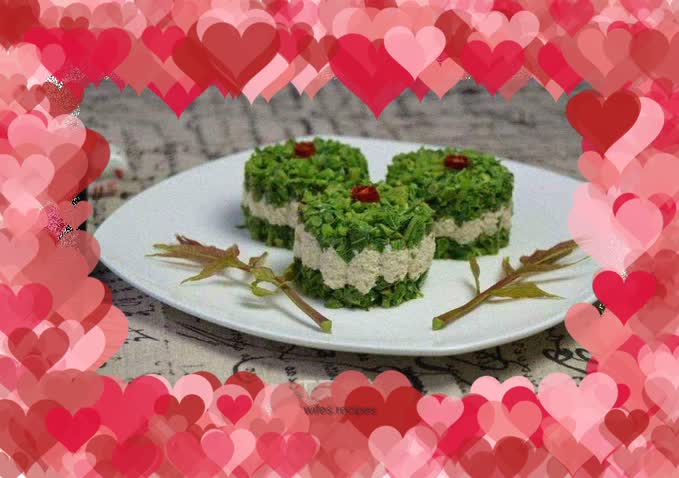 Chinese toon mixed with tofu