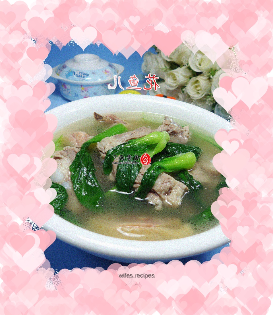 Vegetables, Braised Chicken Legs and Pork Ribs Soup