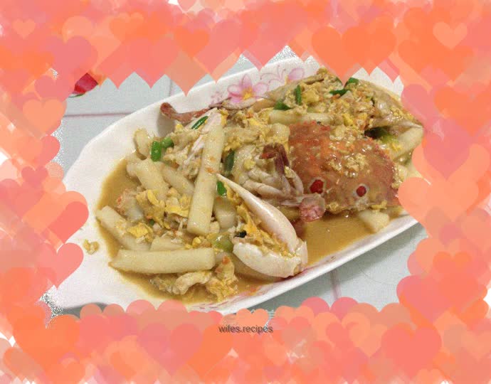 Crab fried rice cake