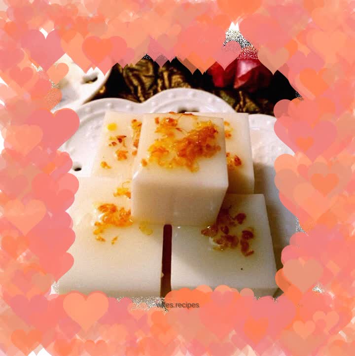 Osmanthus almond tofu