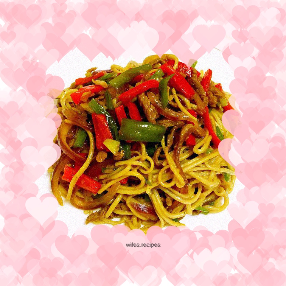 Shredded beef noodles