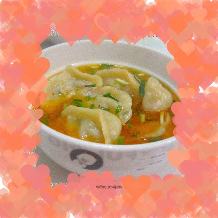 Lettuce and fish dumplings