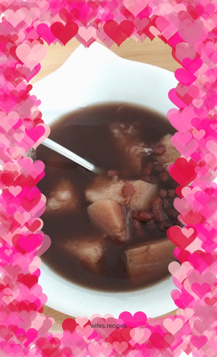 Adzuki bean and taro sugar water