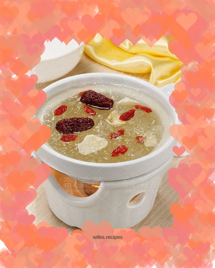 How to make bird’s nest with red dates and wolfberry