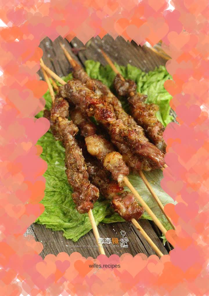 Fresh lamb kebabs