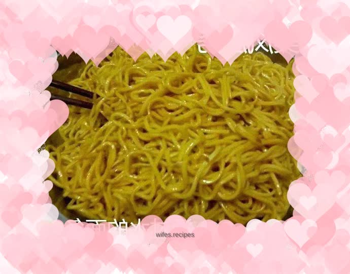 Carrot juice noodles