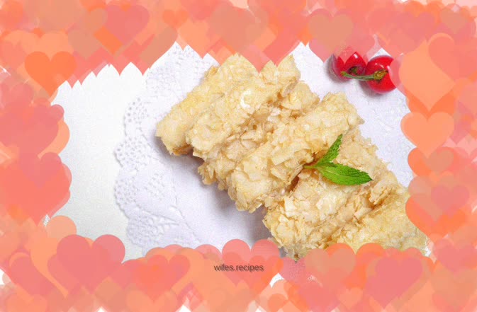 Fried soft chicken with almonds