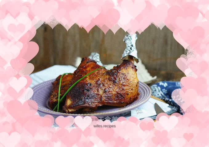 Sauce-flavored roast duck legs