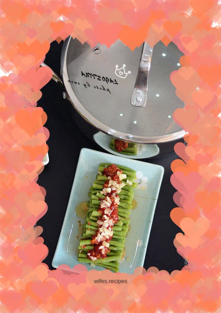 Summer appetizer - cold sweet and sour beans