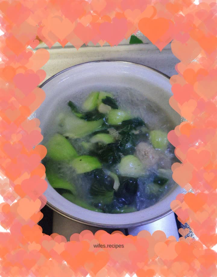 Vegetable and meatball soup