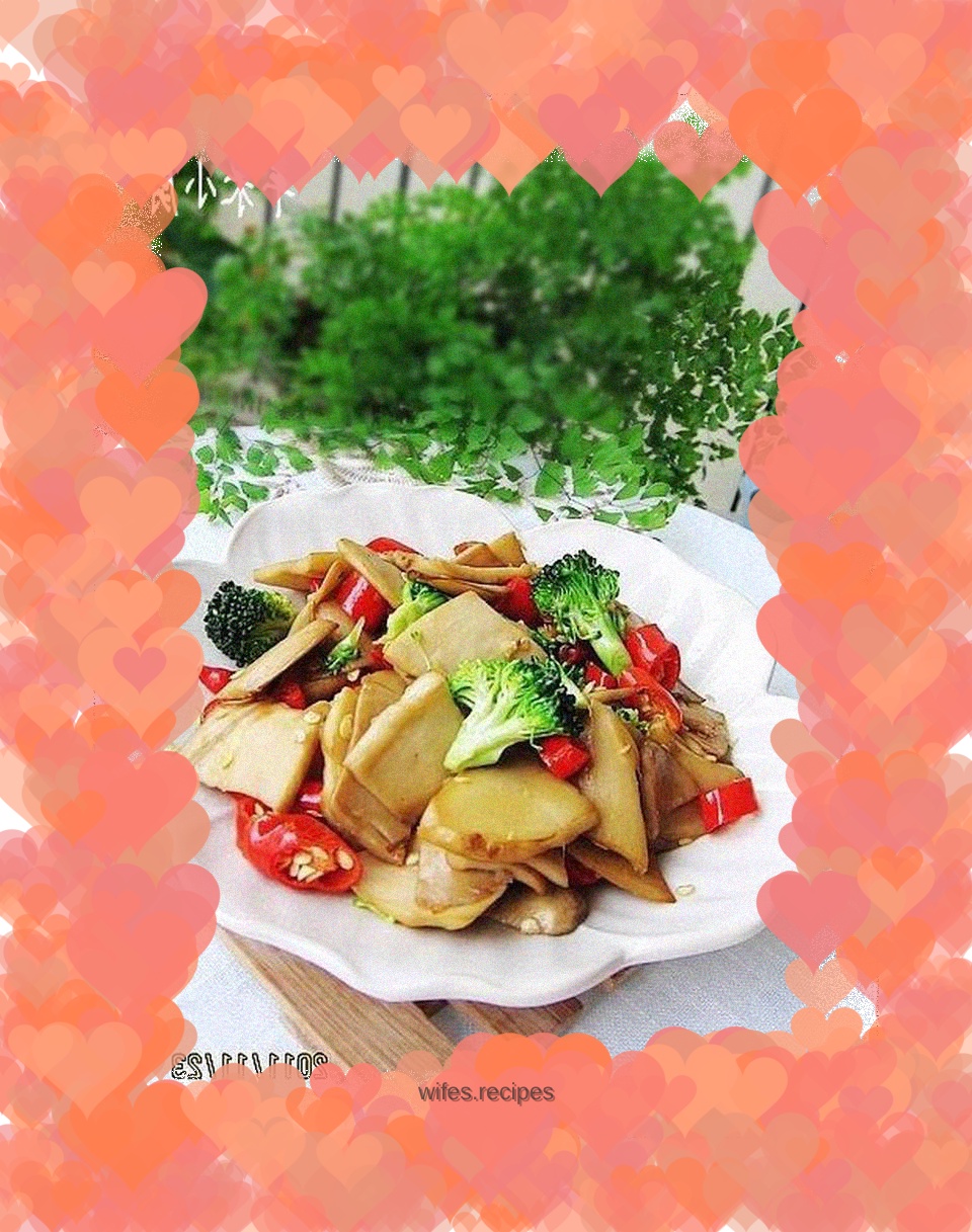 King mushroom with soy sauce