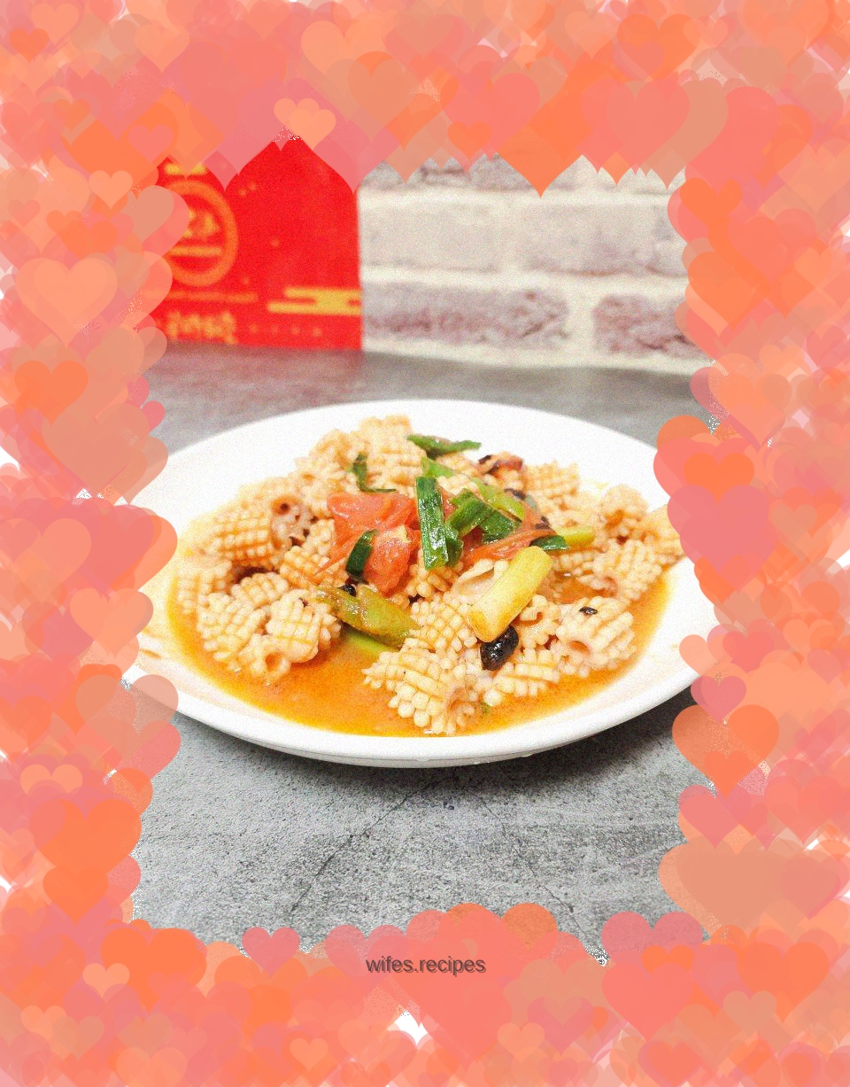 Garlic fried squid roll