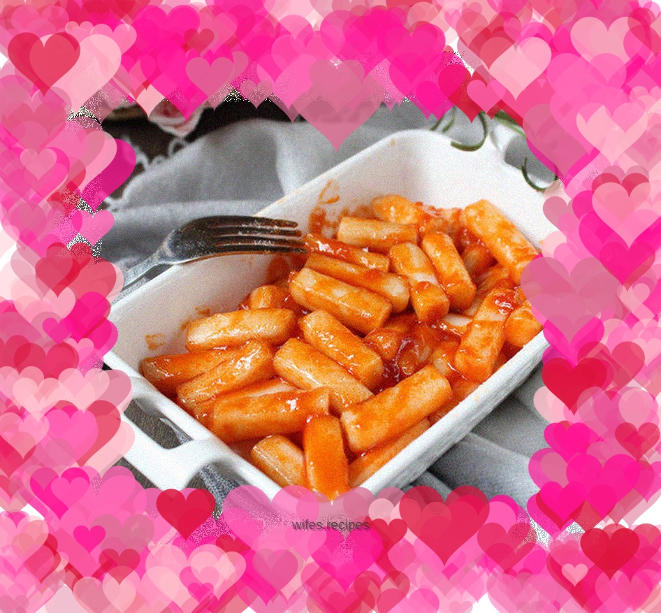 Tomato sauce rice cake, kimchi rice cake