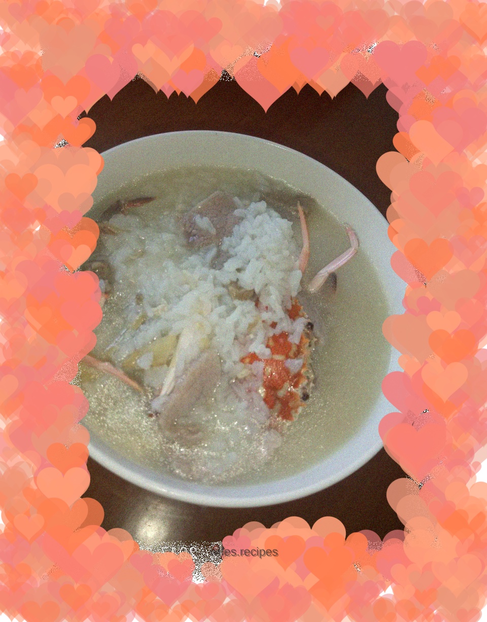 Sea crab porridge