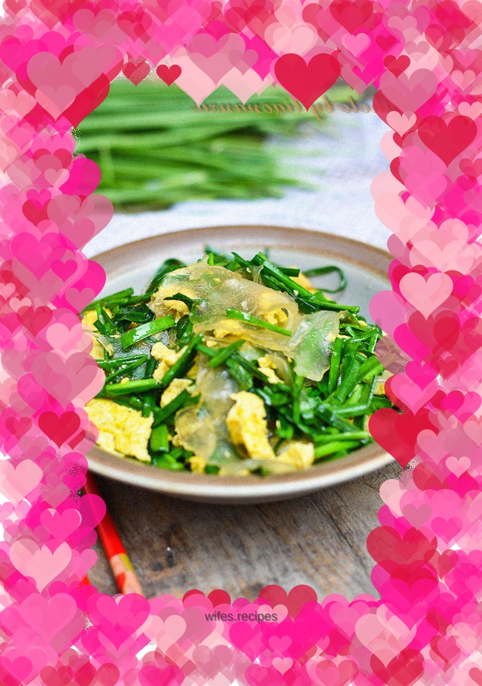 Egg and leek vermicelli