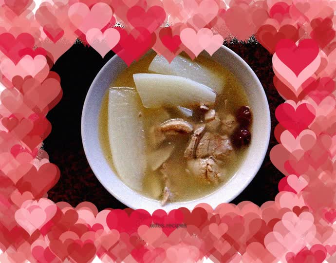 Sour radish and duck soup