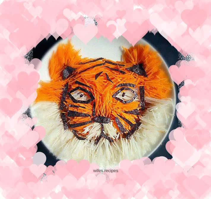 Creative presentation of radish