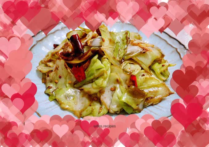 Hand-shredded cabbage