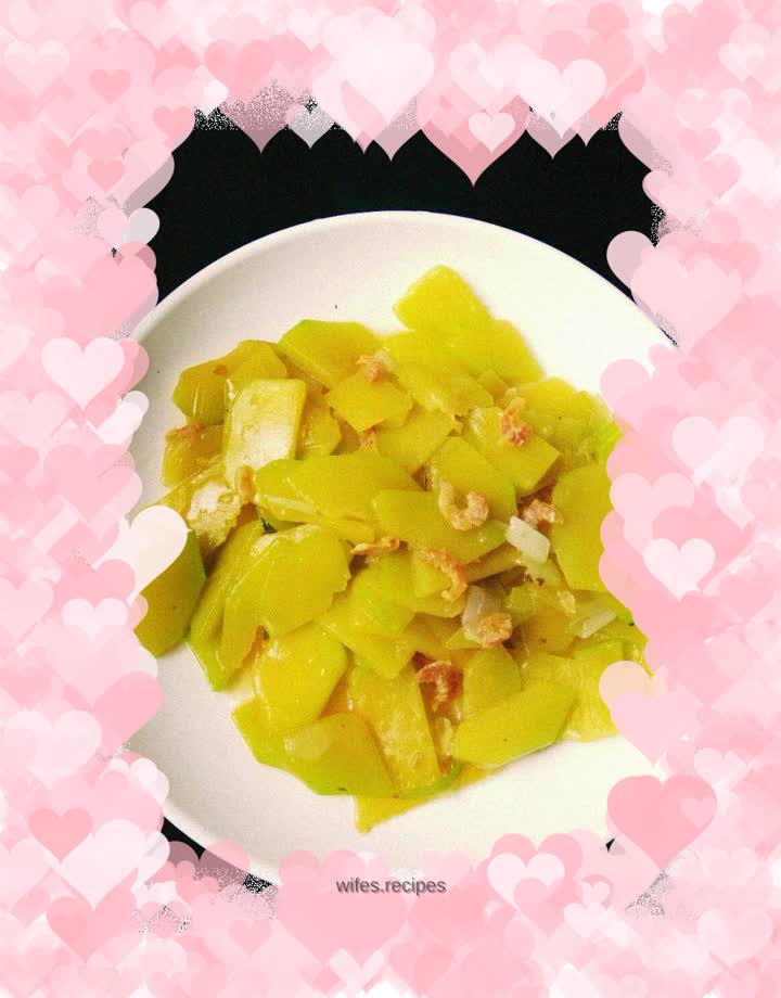 Japanese rice slices with dried shrimps